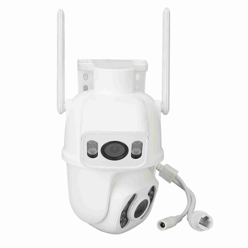 EU Plug Security Camera WiFi Dual Lens 6MP Night Vis-ion HD Motion Detection For