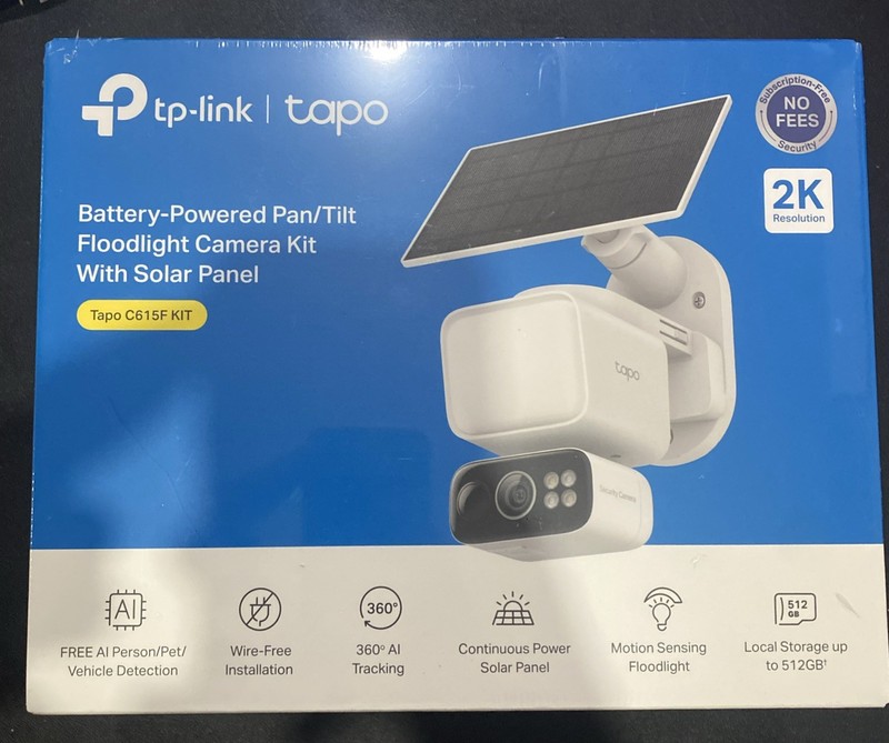 TP-Link – Tapo Wireless Floodlight Pan-Tilt Security Camera, 360° Viewing, 2K…