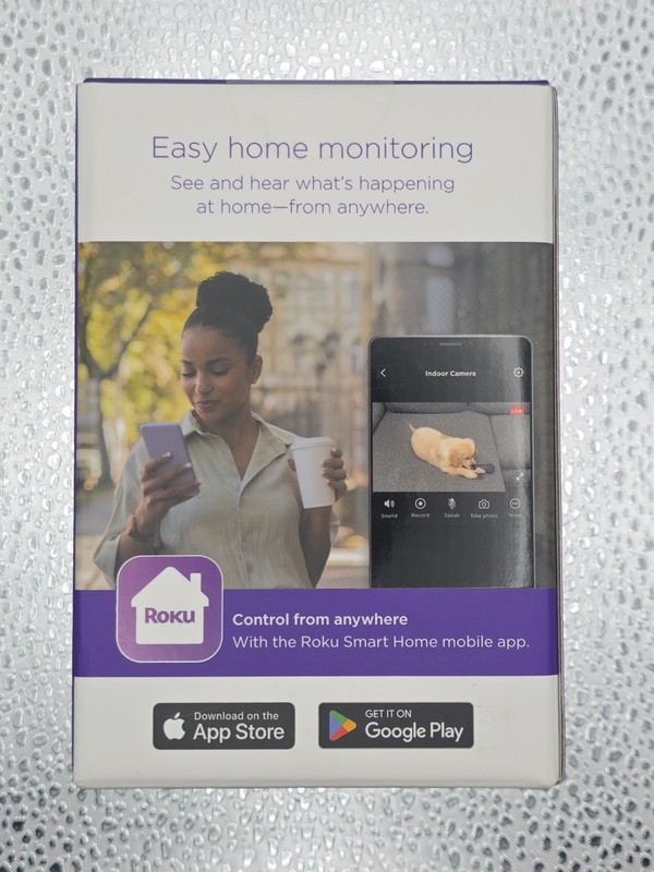 Roku Indoor Camera 2024 - Home Security (1-Pack) - Wired Security Camera W/ 1080 gallery