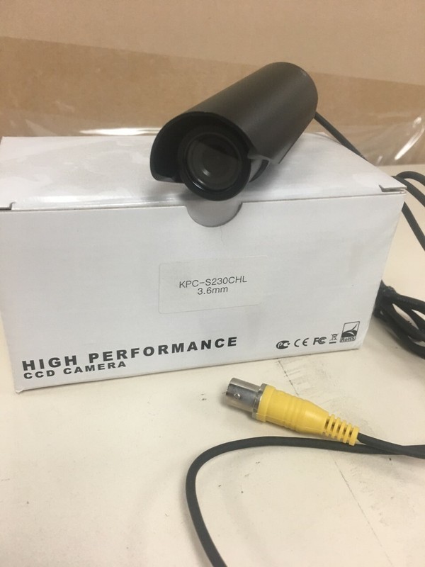 KT&C KPC-S230CHL 380TVL Outdoor Color Bullet Camera, 3.6mm Board Lens, Sunshield gallery