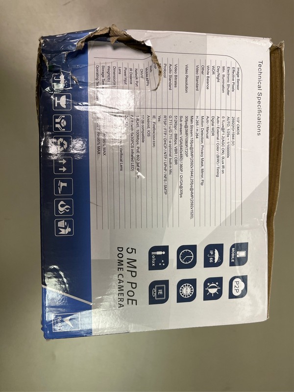 GW Security 5 Megapixel 2592 x 1920 Pixel H.265 HD 1920P Outdoor Indoor PoE Powe gallery
