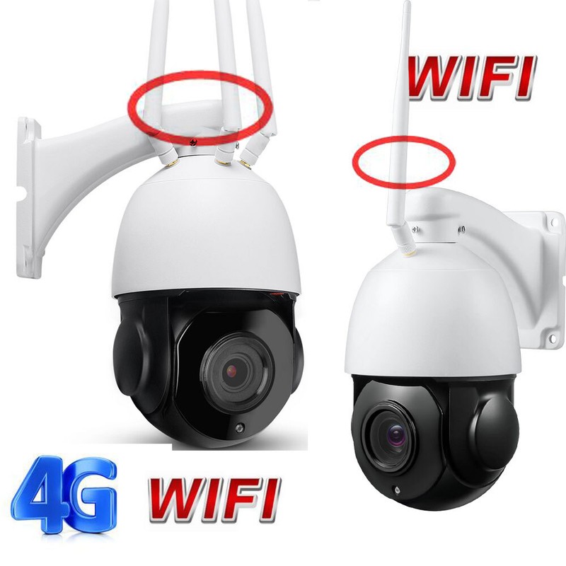 5MP 1080P HD Outdoor WiFi IP Camera 4G Auto IR Wireless PTZ Home Security Camera gallery