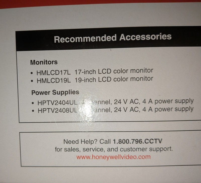 NEW SEALED Honeywell HB273 Bullet Camera HD Outdoor Security Camera gallery