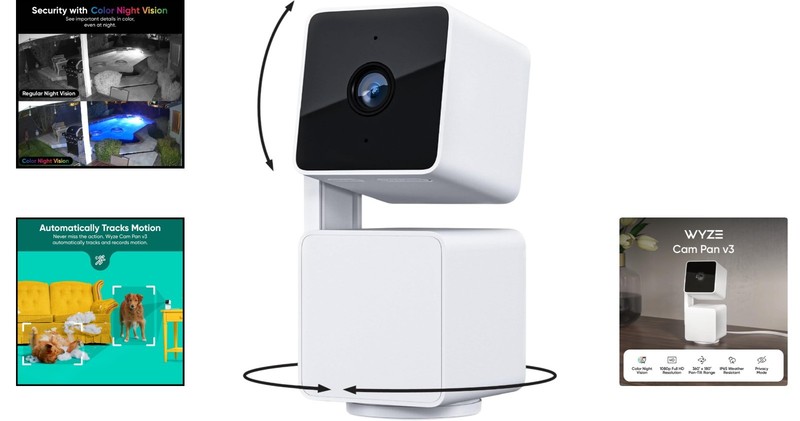 All-Weather 1080p Smart Security Camera with AI Tracking & Alexa Compatibility gallery