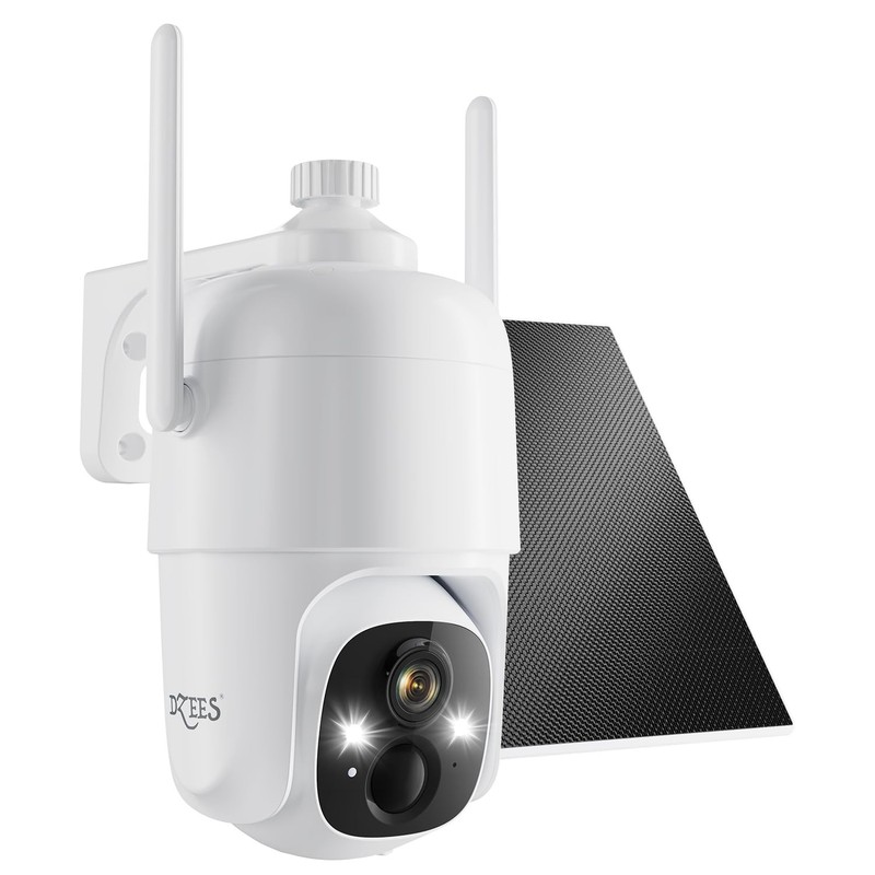 Security Cameras Wireless Outdoor, 2K Pan/Tilt 360° View Solar/Battery Powere…