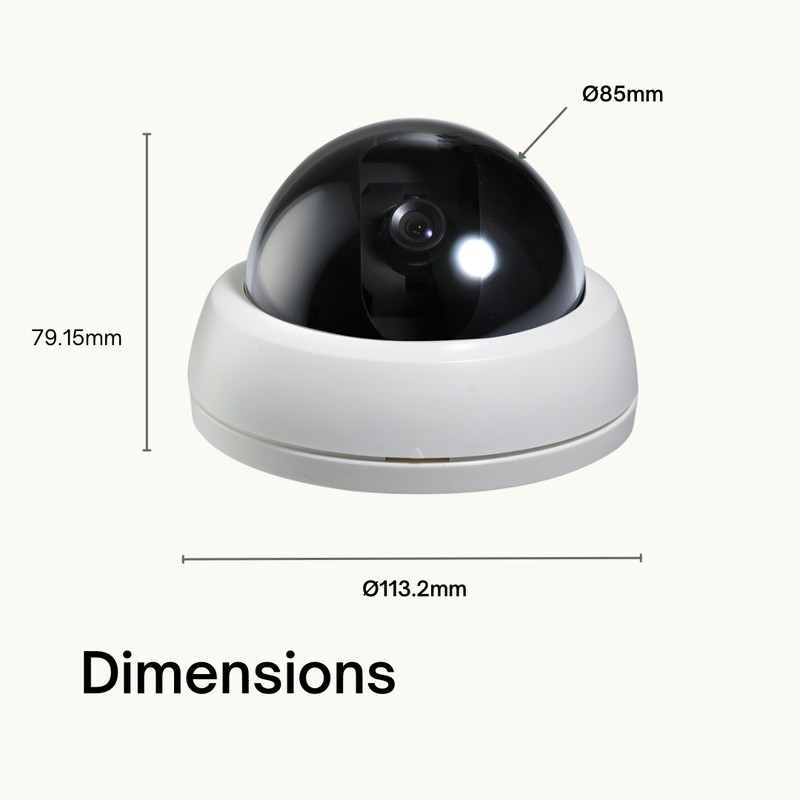 Analog Indoor Dome Security Camera 600TVL Fixed Lens 3 Axis OEM - CNB D192-0S gallery