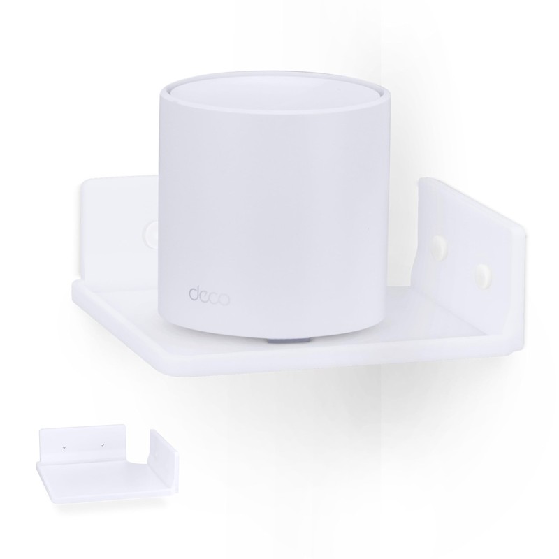 BRAINWAVZ 6.5" Corner Shelf Mount for Speakers, Cameras, Baby Monitors, Plant...