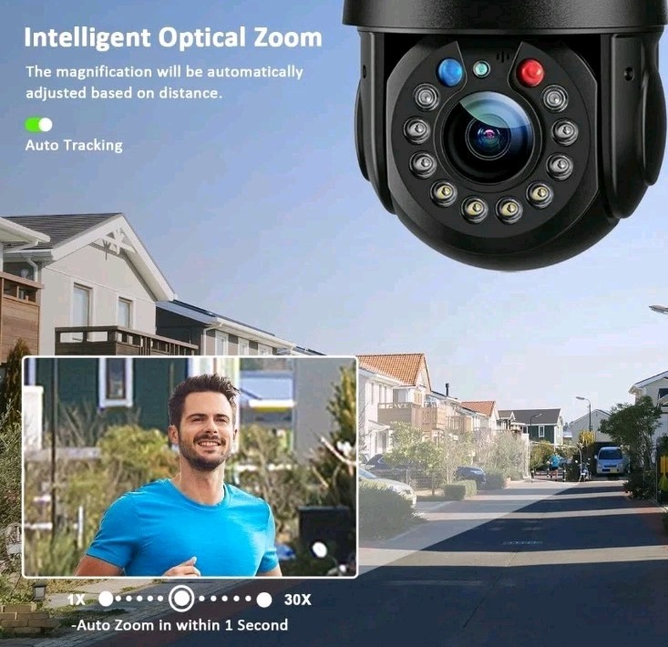 ctronics 5MP 30X Optischer Zoom Metall Überwachungskamera Aussen, 2,4/5GHz WLAN gallery