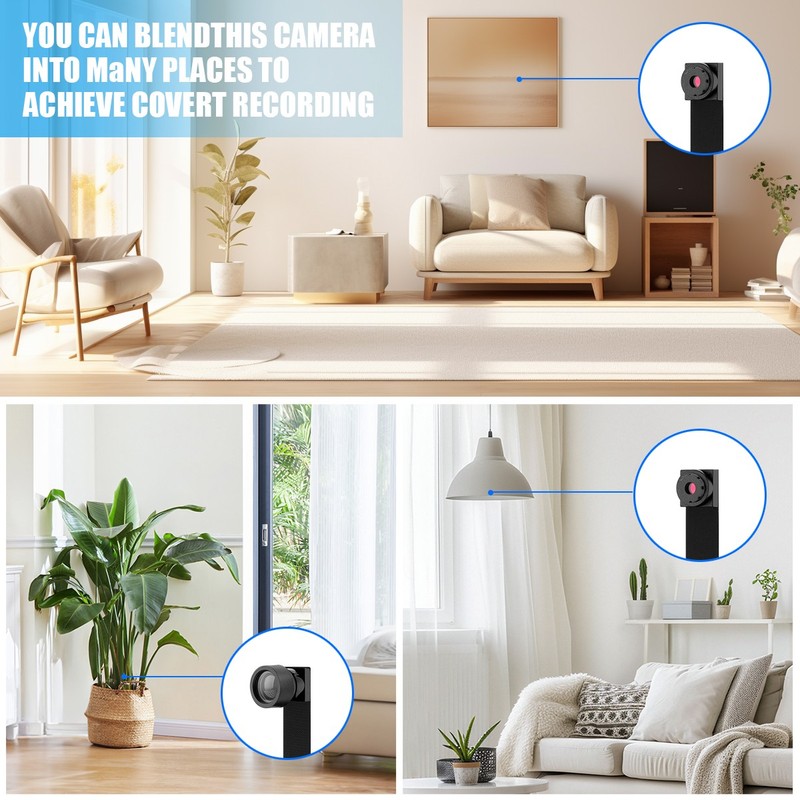 1080P Mini WiFi Camera Hotspot WiFi Connection Motion Alert Audio Flexible Lens gallery