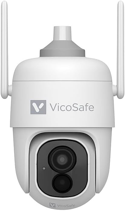 VicoHome Outdoor Security Camera Wireless, 2K Battery-Powered WiFi Camera, PTZ 3