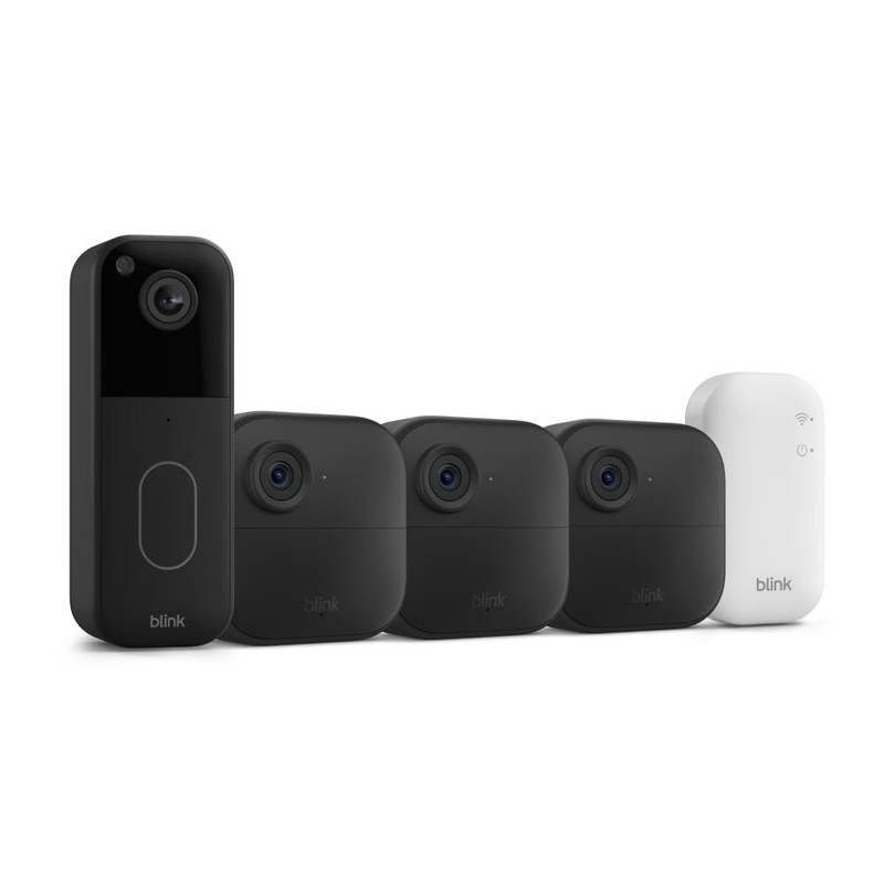 Amazon Blink Video Doorbell+Outdoor4 Wireless smart security with three cameras