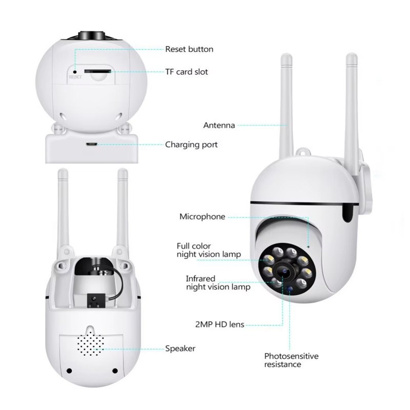 1080P WiFi Home Security CCTV Camera With Night Vision 2.4GHz Surveillance gallery
