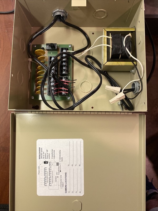 Stealth Laboratories 24v AC CCTV Power Supply PS-2480 8 Camera, 4 amps gallery
