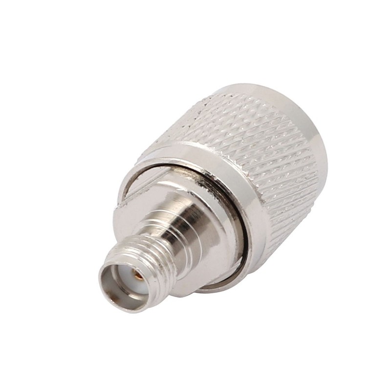 TNC Male to SMA Female Jack M/F RF Adapter Coaxial Connector Silver Tone gallery