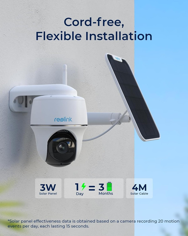 Security Camera Wireless Outdoor, Pan Tilt Solar Powered, 5MP 2K+ Color Night Vi gallery