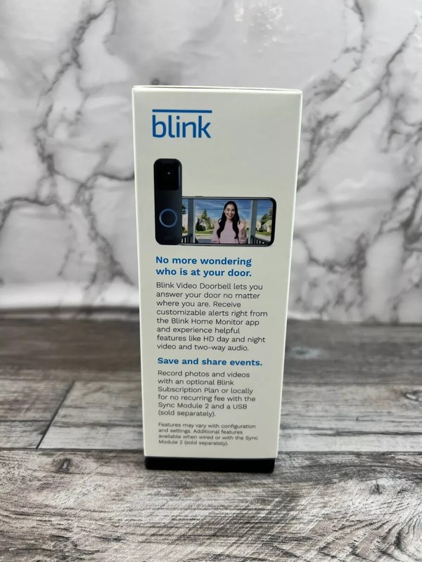 Blink Video Doorbell | 2 Audio, HD Live View, Chime Alerts, Battery/Wired | NEW gallery