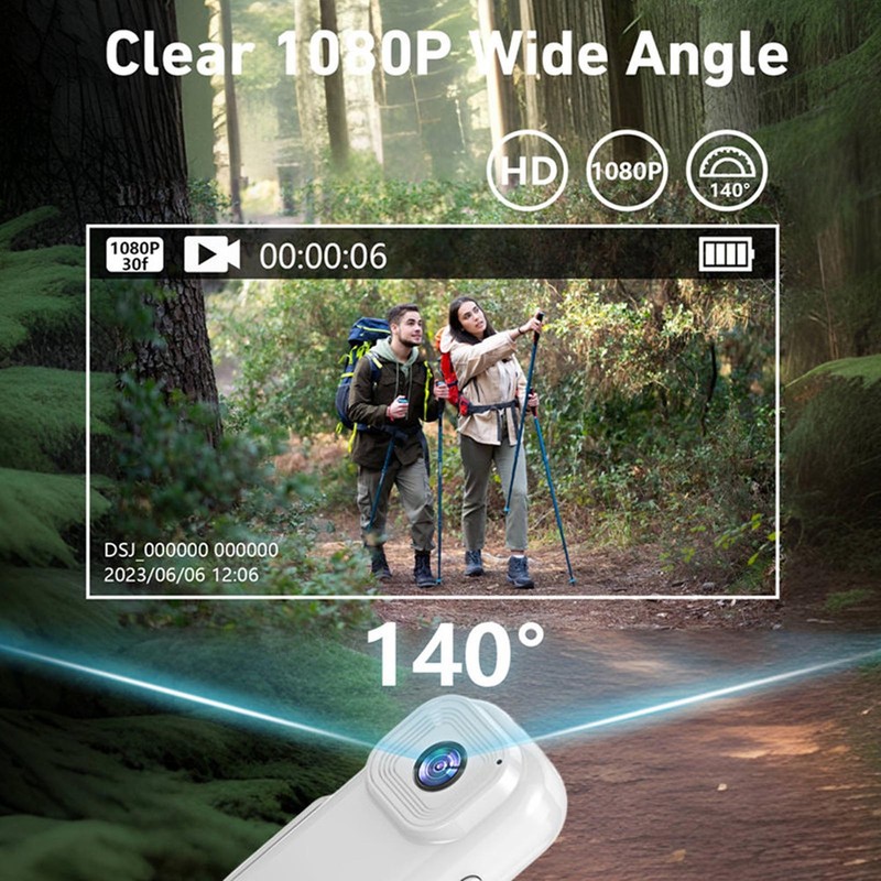 Body Video Recorder 0.96 Inch Color Display Built In Microphone 1920x1080P HD gallery
