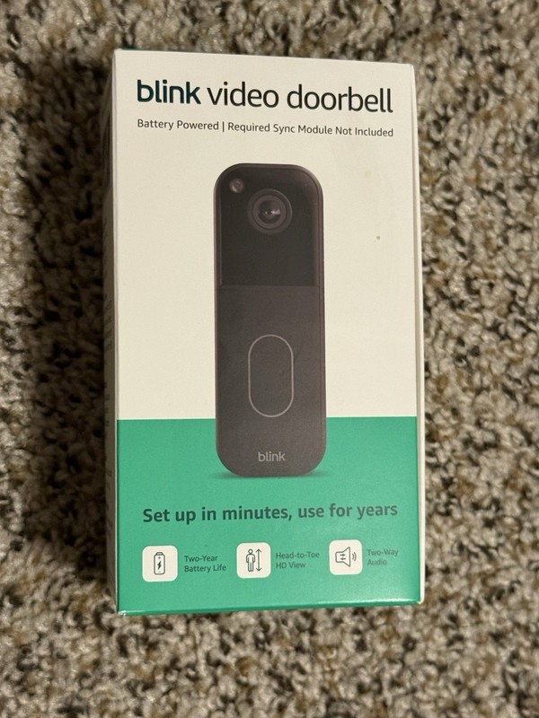 Blink Outdoor 4 Wireless 2 Camera Security System & Blink Video Doorbell Bundle gallery