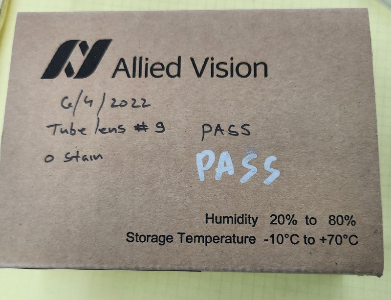 Allied Vision ALVIUM 1800 U-500m Mono CS-MOUNT USB90 Camera with Lens P/N: 13625 gallery