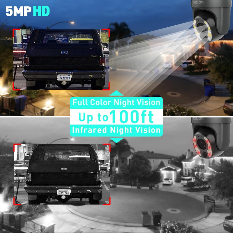 5MP Security Camera Outdoor with 10X Optical Zoom, 4G LTE Cellular Security Came gallery