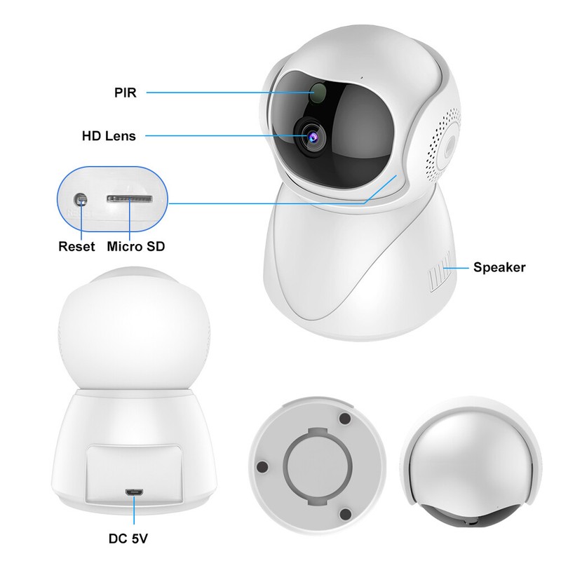 Wireless Dual-Band WiFi Security Camera Night Vision 2-Way Talk 32G Surveillance gallery