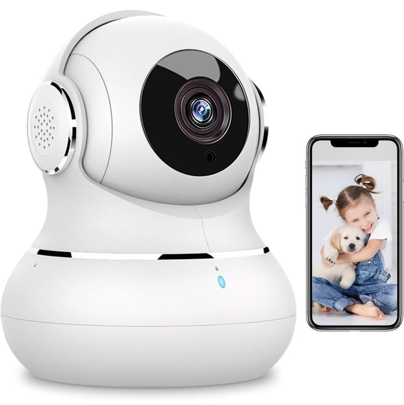 Security Camera Indoor 2K 360 Pan Tilt Cameras for Home Security with Motion Det