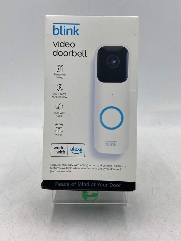 Blink Video Doorbell White Home Surveillance Camera BDM00200UW
