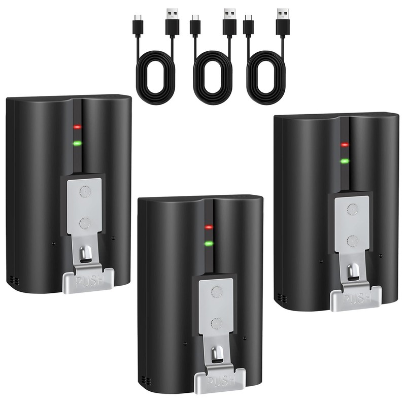 3x Rechargeabe V4 Battery for Ring camera Doorbell Solar Floodligh 2/3/4/3 plus