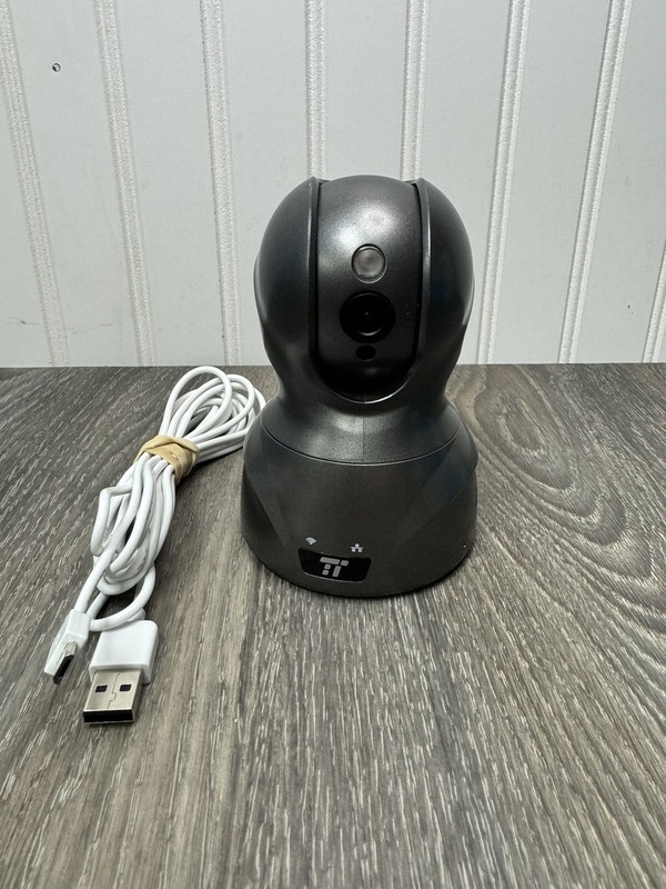TaoTronics TT-HS005 Gray 1-Ethernet Port Wi-Fi 1080P HD Home Security IP Camera