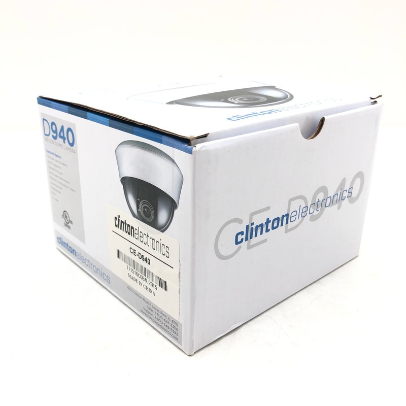 NEW Clinton Electronics CE-D940 Indoor Dome Camera w OSD Joystick 2.8mm 700TVL gallery