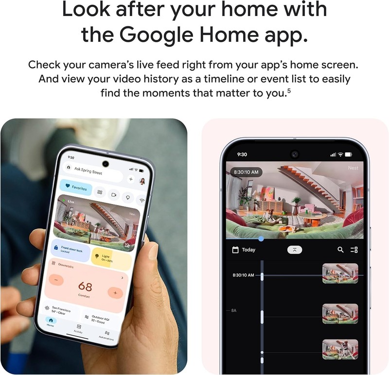 Google Nest Cam (3rd-Gen) GA09975-US Security Camera Hazel Wired Night Vision gallery