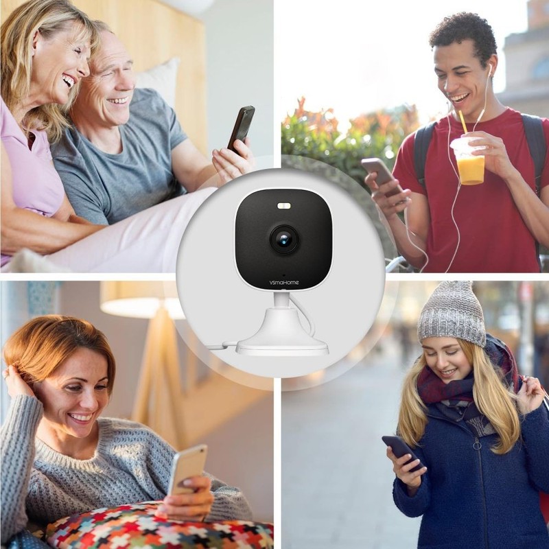 VSMAHOME 2K Security Camera Outdoor,WiFi Plug-in Home Camera with 8X Zoom,IP66 gallery