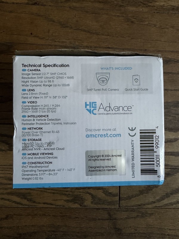 Amcrest UltraHD 5MP Turret PoE Outdoor Security IP Camera IP5M-T1179EW gallery