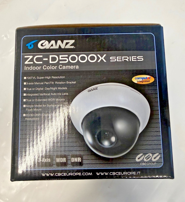 Ganz ZC-D5212NXA 700TVL DN Dome Camera 2.8-12mm Lens W/ zc-0H5 Housing gallery