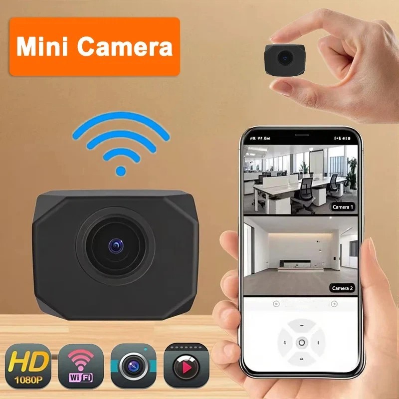 Mini Camera WiFi 1080P HD Smart Home Security Portable IP Cam Remote Monitoring