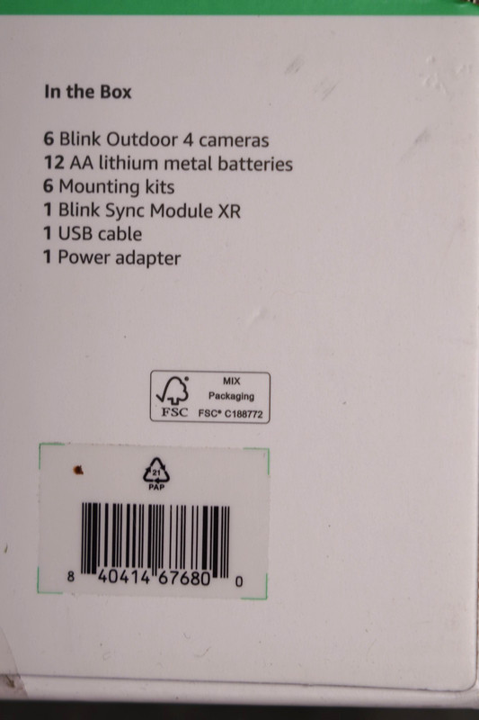 New! Blink Security Cameras 6 Camera Set Outdoor 4 XR w/ Sync Module HD Wireless gallery