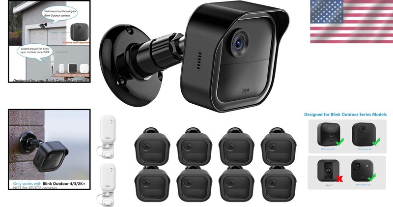Complete 8 Pack Mounting Set for Blink Outdoor Cameras gallery