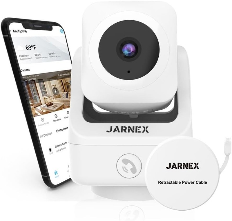 360-Degree Indoor Security Camera with 2-Way Audio & Bluetooth Connectivity gallery