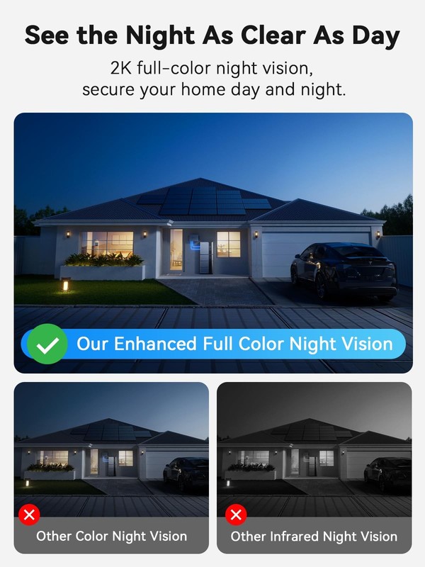 Outinput Window Camera 2K 3MP WiFi Security Camera for Home Security AI Color gallery