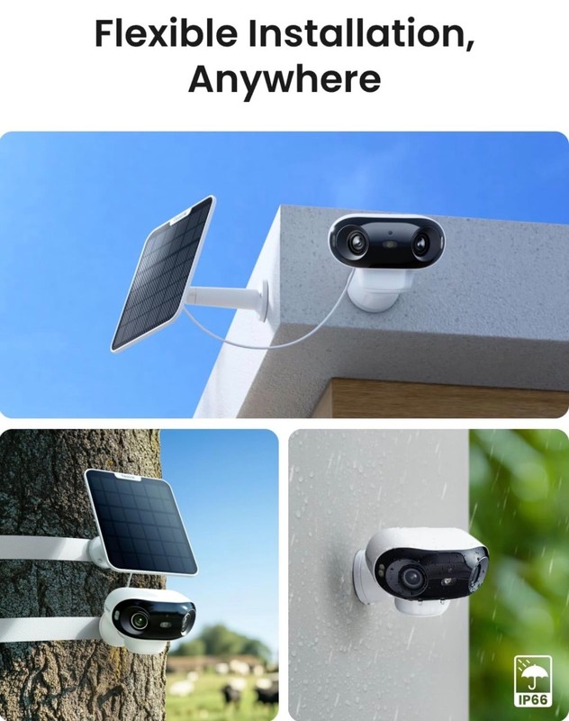 REOLINK 4K Solar Outdoor Camera,Dual-Lens 8MP Wireless,ColorX Night Vision gallery
