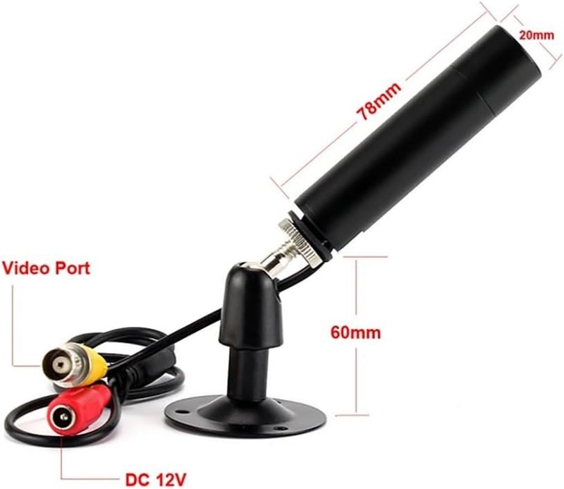 CCTV Hd 1/3 CCD 1000TVL HD 3.6mm Mini Bullet Security Camera with Bracket Indoor gallery