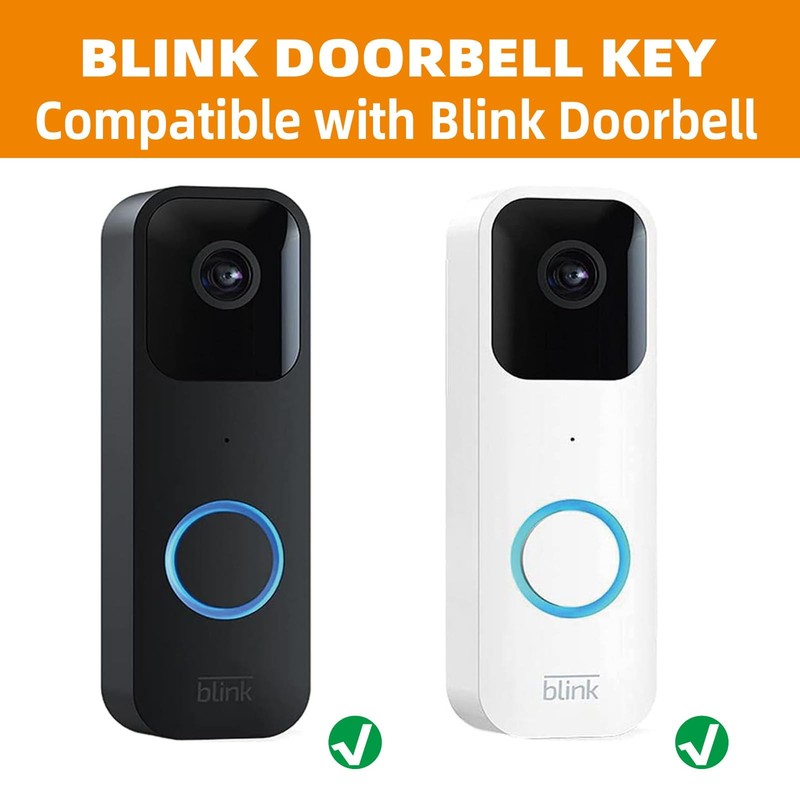 2 Pack Security Key Compatible with Blink Doorbell, Remove Doorbell Camera Ba... gallery