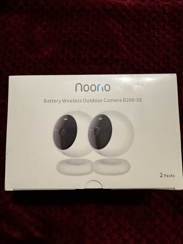 Noorio B200-SE 1080p Wire-Free Wi-Fi Color Night 2-Way Audio IP66 2-Pack