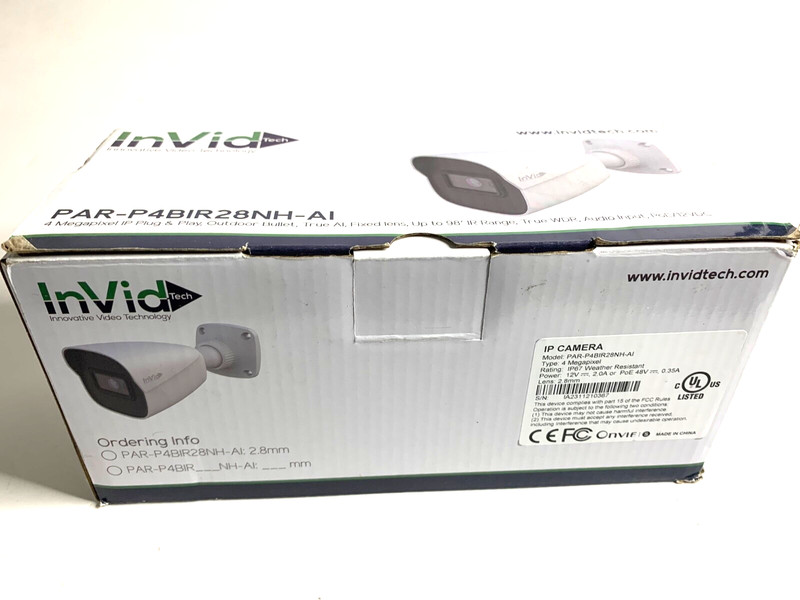 InVid PAR-P4BIR28NH-AI 4MP Outdoor Bullet Security Camera – Crystal Clear 1440p gallery