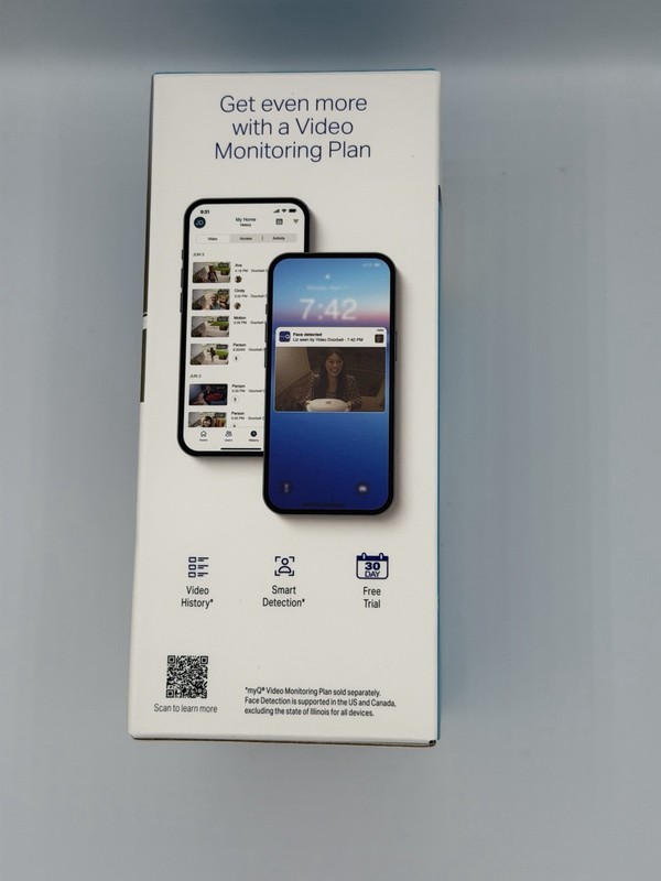 MyQ Video Doorbell 2K Camera Battery/Wired Color Night Vision (NEW IN BOX) gallery