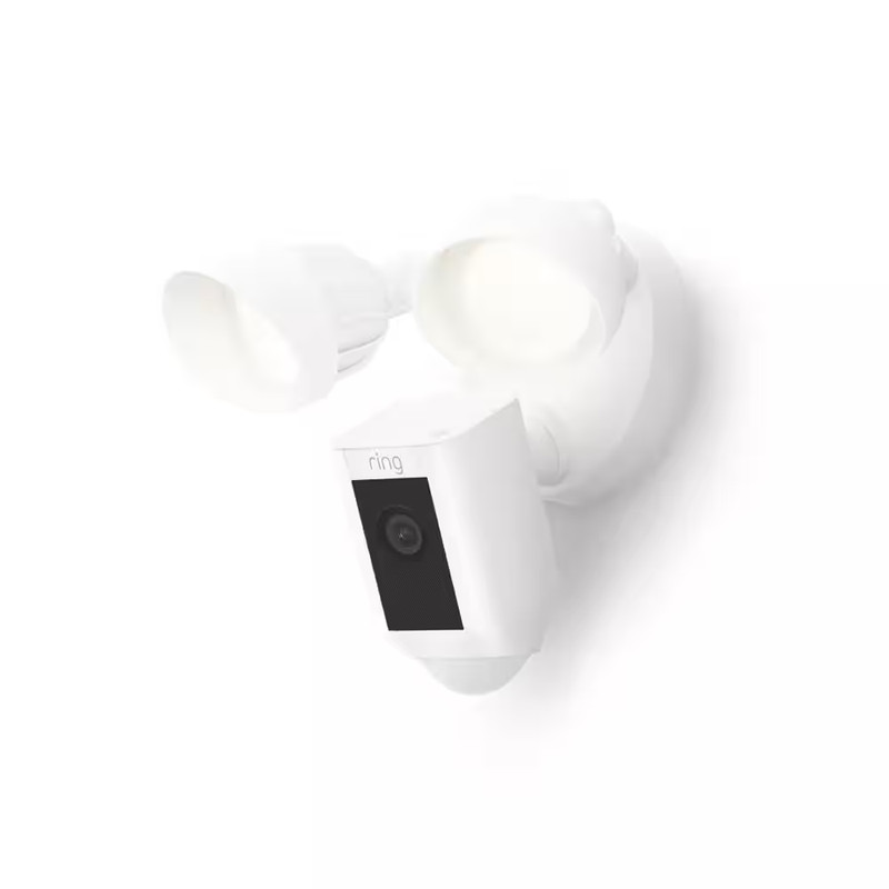 Floodlight Cam plus Wired – Outdoor Smart Security Camera with 2-LED Lights, 2-W