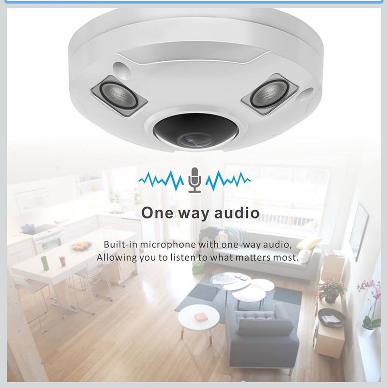 Vonnision 5MP POE IP Fisheye Camera, 1.44mm Lens 360° Viewing Angle gallery