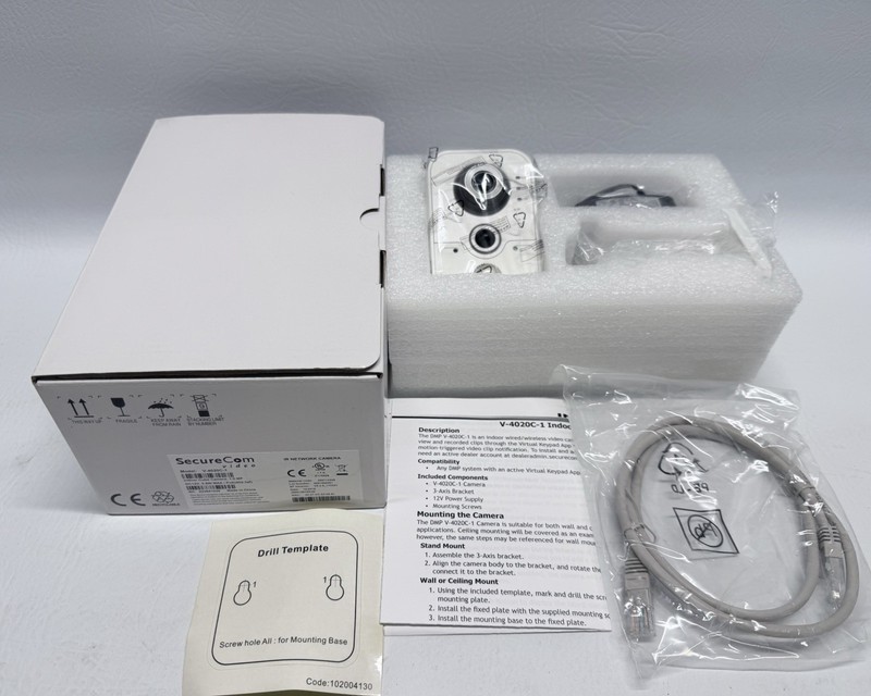 NEW SecureCom V-4020C-1 Indoor Cube Camera