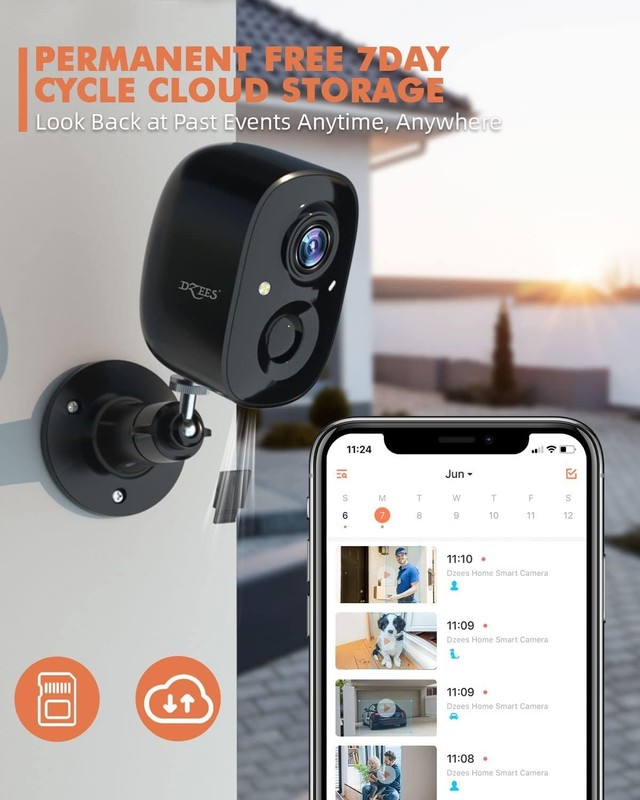 2K Wireless Security Cameras - AI Motion Detection with Color Night Vision Pack gallery