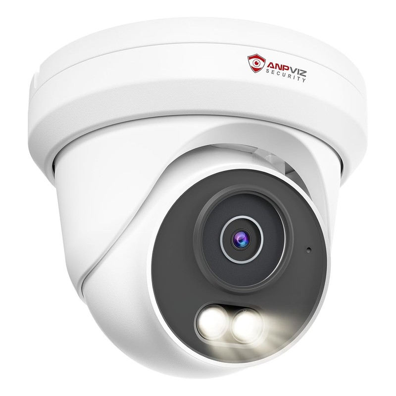 5MP PoE Turret Outdoor Full Metal Wired Smart Security IP Camera System